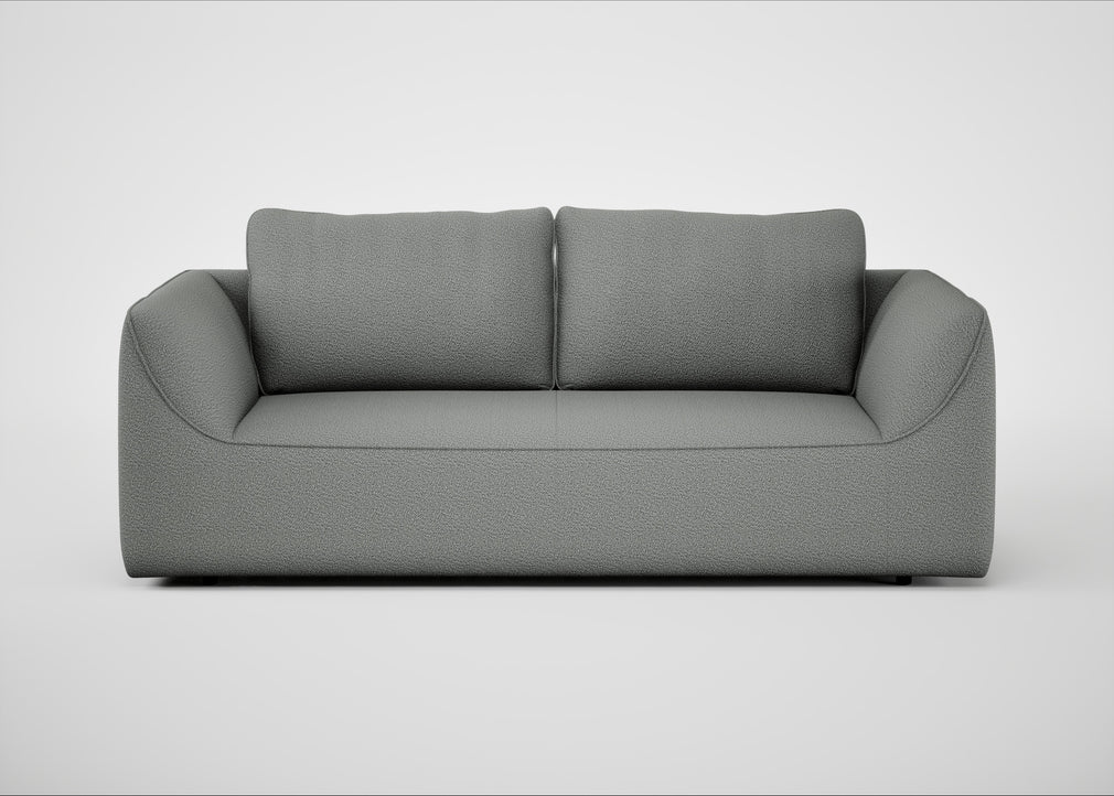 Morven 3 Seater Sofa Boucle Steel