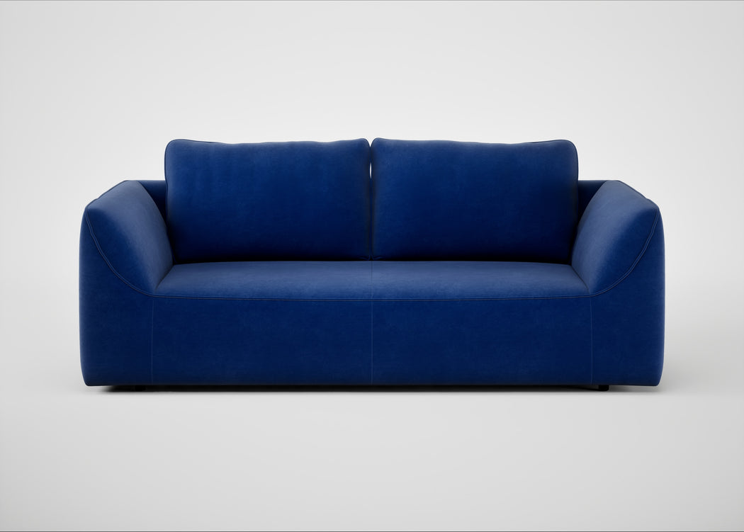 Morven 3 Seater Sofa Smart Luxe Velvet Azure