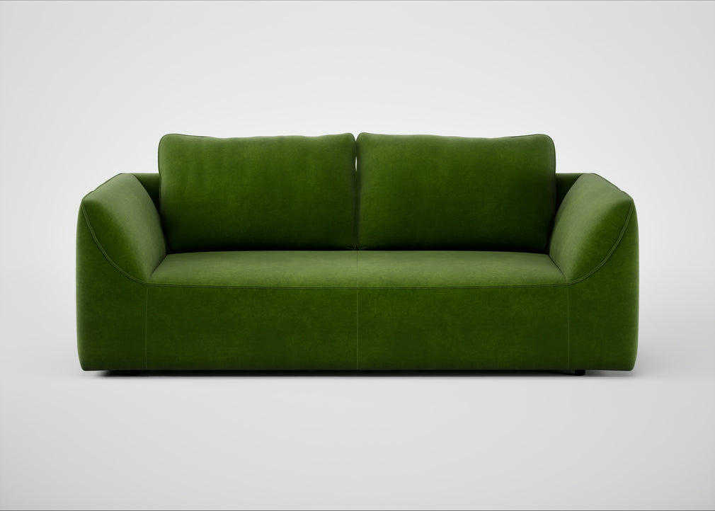 Morven 3 Seater Sofa Smart Luxe Velvet Grass