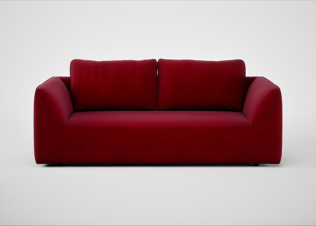 Morven 3 Seater Sofa Smart Luxe Velvet Mulberry