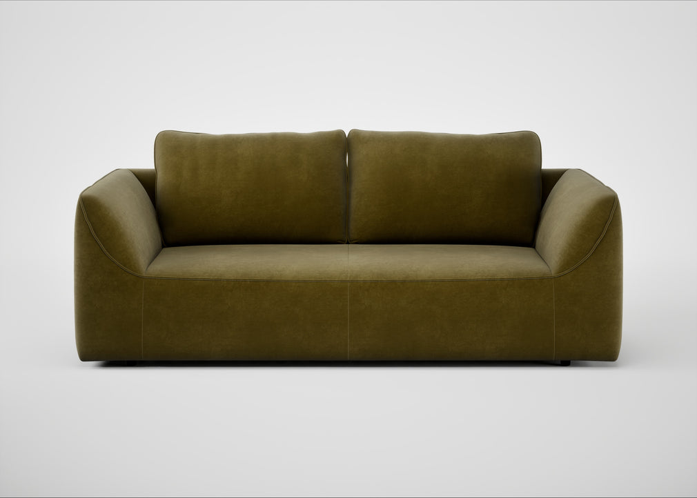 Morven 3 Seater Sofa Smart Luxe Velvet Peridot
