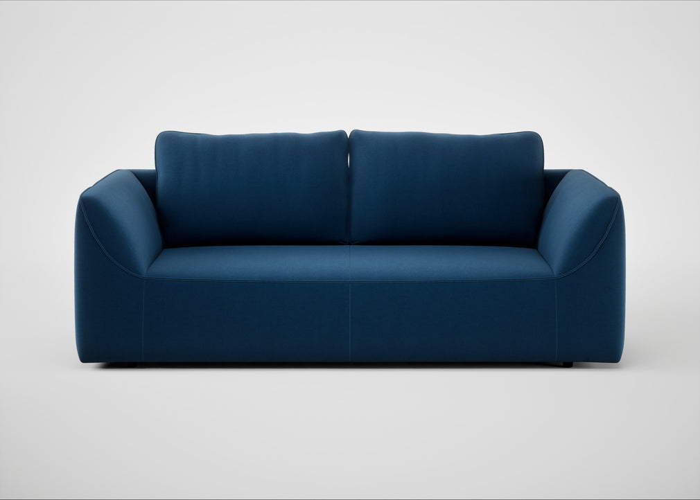 Morven 3 Seater Sofa Cotton Velvet Petrol