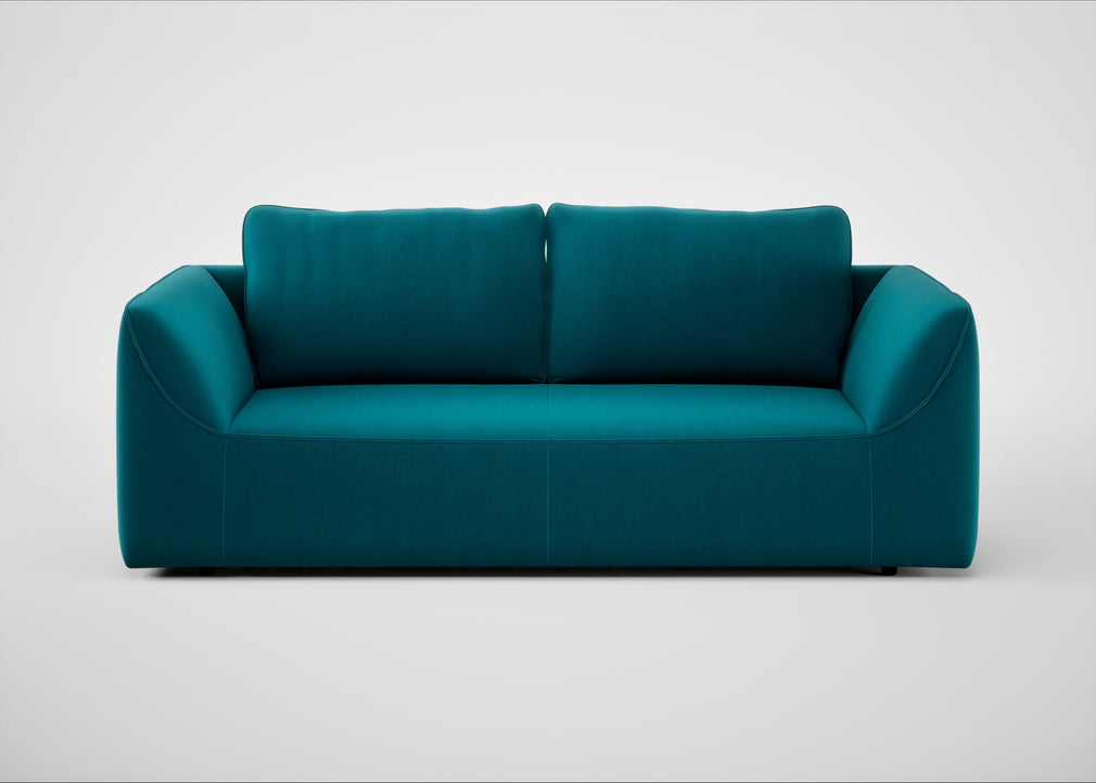 Morven 3 Seater Sofa Cotton Velvet Teal