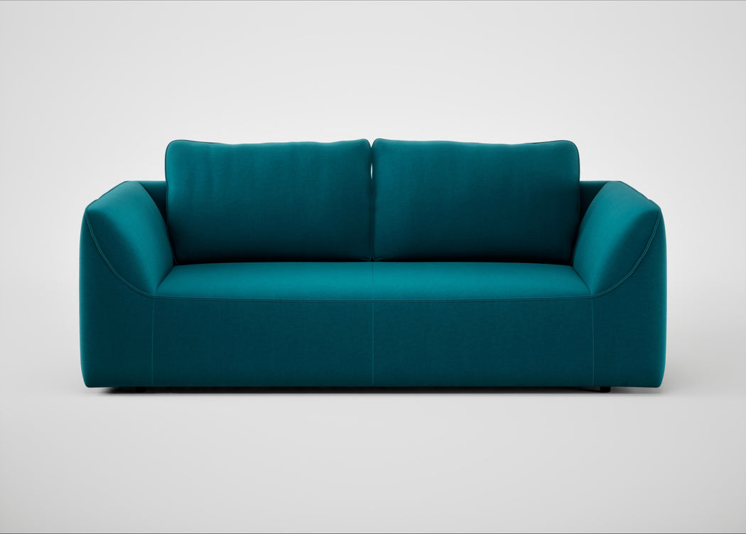 Morven 3 Seater Sofa Cotton Velvet Teal