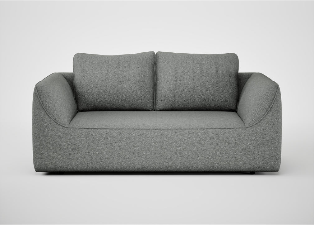 Morven 2 Seater Sofa Boucle Steel