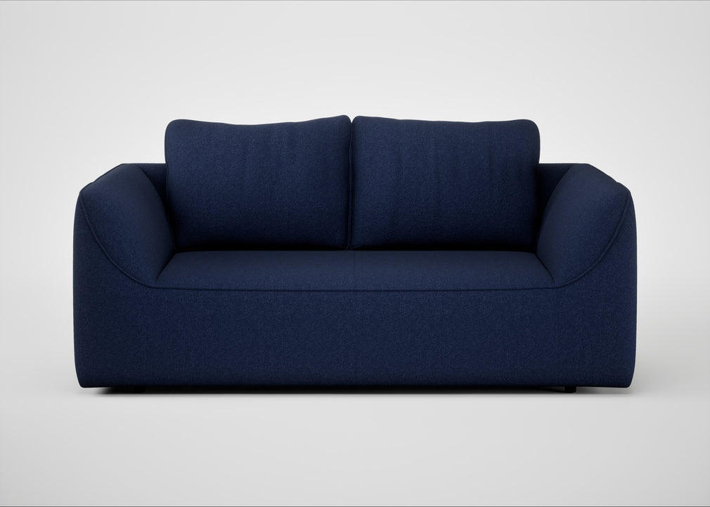 Morven 2 Seater Sofa Melton Wool New Navy