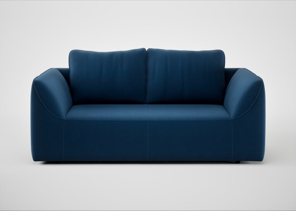Morven 2 Seater Sofa Cotton Velvet Petrol