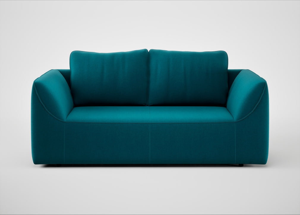 Morven 2 Seater Sofa Cotton Velvet Teal