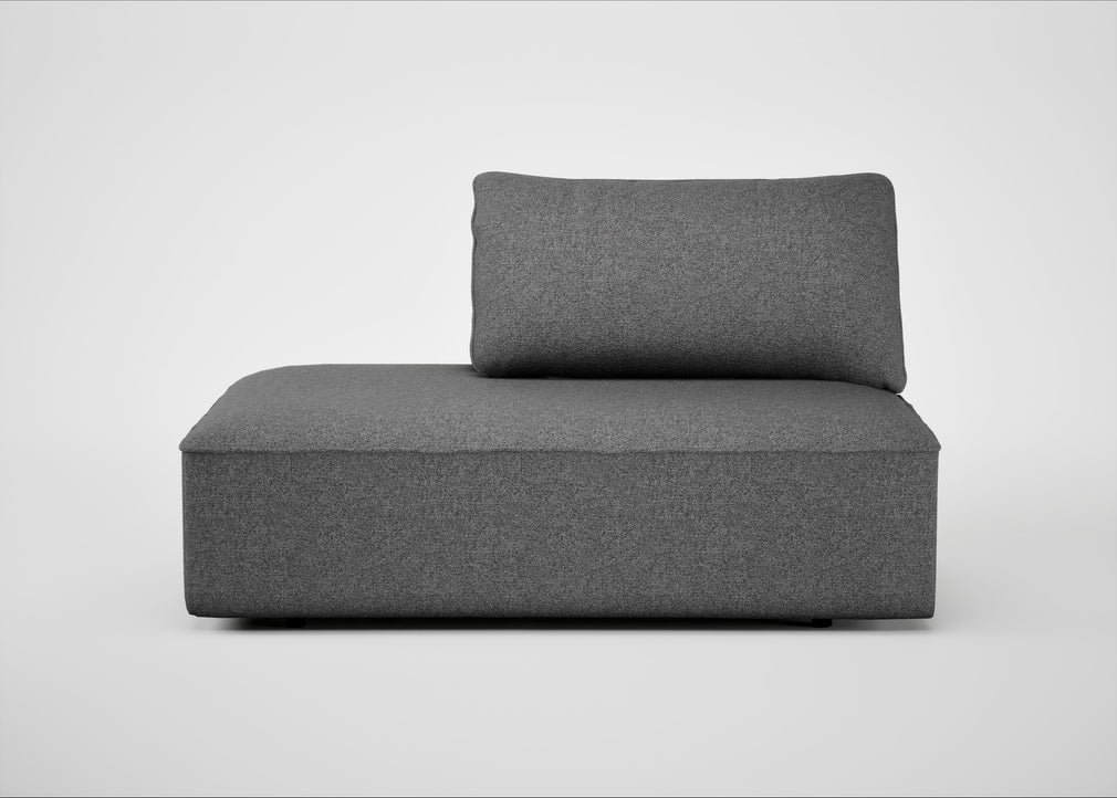 Morven Left Hand Facing Open End Unit Melton Wool Shale