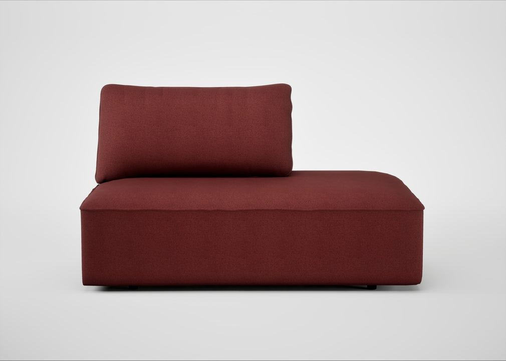 Morven Right Hand Facing Open End Unit Capelo Linen-Cotton Etruscan Red
