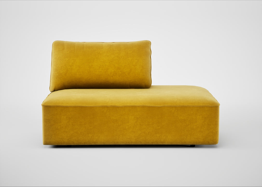 Morven Right Hand Facing Open End Unit Smart Luxe Velvet Canary