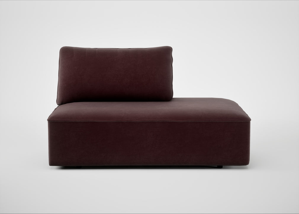 Morven Right Hand Facing Open End Unit Smart Luxe Velvet Acorn