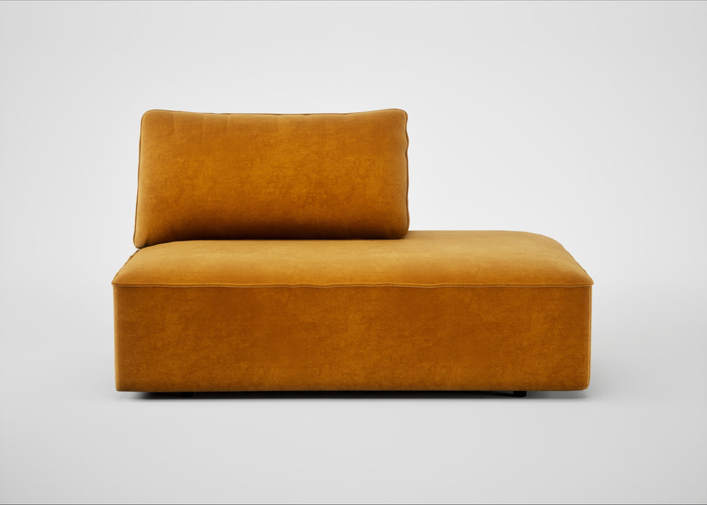 Morven Right Hand Facing Open End Unit Smart Luxe Velvet Cognac