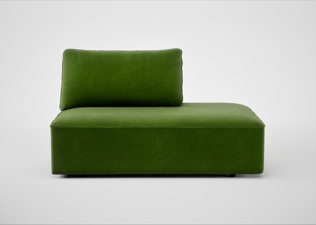 Morven Right Hand Facing Open End Unit Smart Luxe Velvet Grass