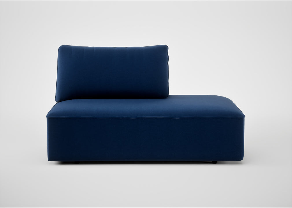 Morven Right Hand Facing Open End Unit Cotton Velvet Midnight