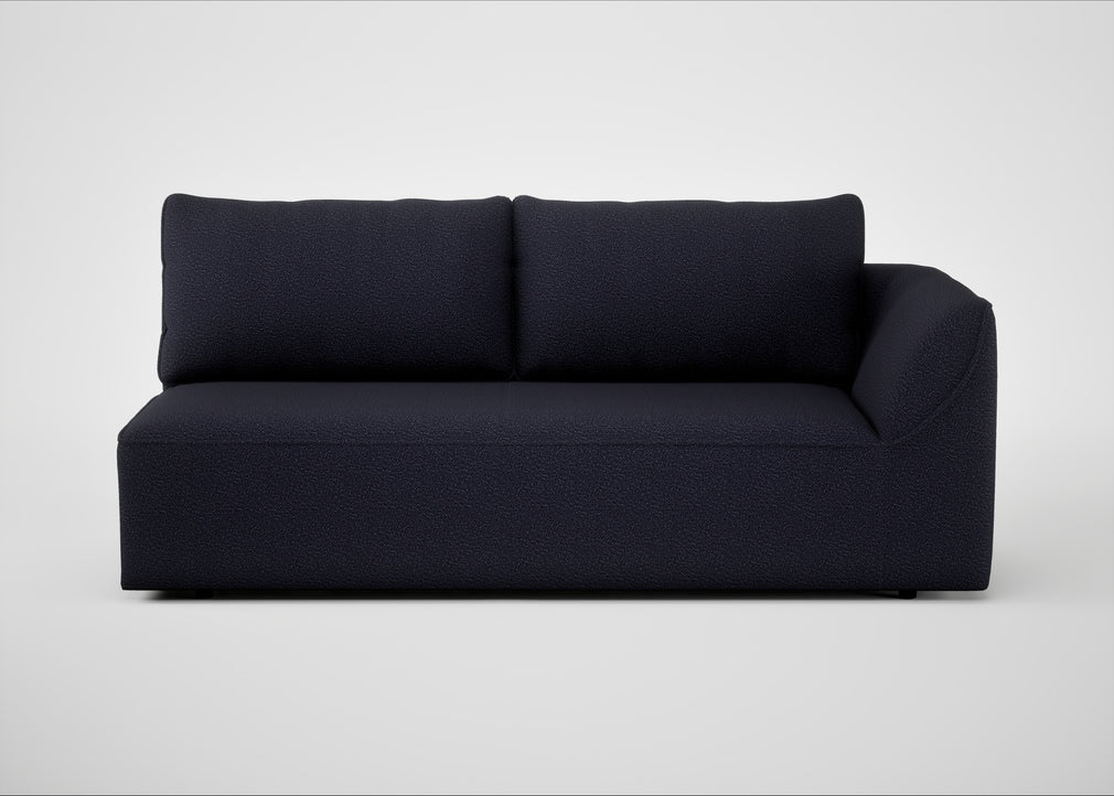 Morven Right Hand Facing 3 Seater Unit Boucle Indigo