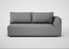 Morven Right Hand Facing 3 Seater Unit Boucle Steel