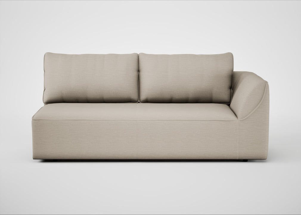 Morven Right Hand Facing 3 Seater Unit Broad Weave Putty