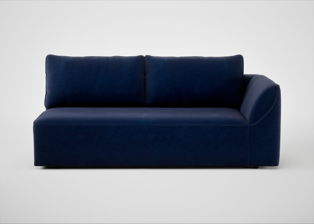 Morven Right Hand Facing 3 Seater Unit Smart Luxe Velvet Midnight