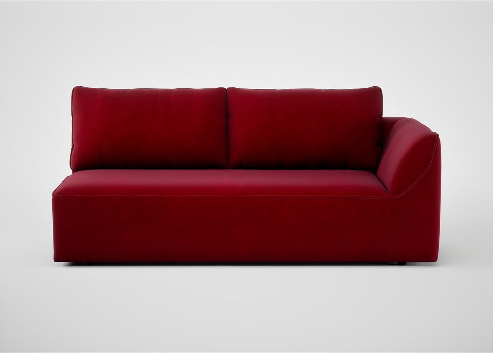 Morven Right Hand Facing 3 Seater Unit Smart Luxe Velvet Mulberry