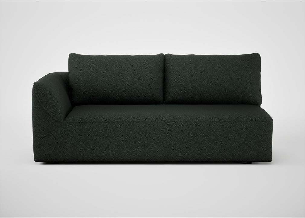 Morven Left Hand Facing 3 Seater Unit Boucle Fern
