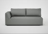Morven Left Hand Facing 3 Seater Unit Boucle Steel