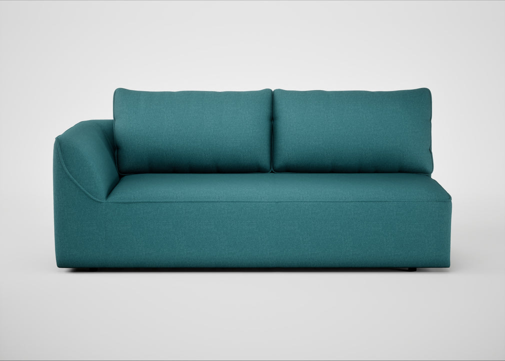 Morven Left Hand Facing 3 Seater Unit Brushed Cotton Cadet