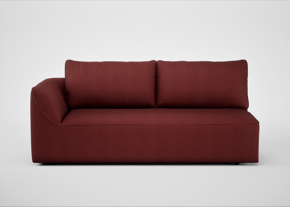 Morven Left Hand Facing 3 Seater Unit Capelo Linen-Cotton Etruscan Red