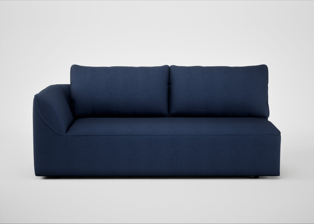 Morven Left Hand Facing 3 Seater Unit Capelo Linen-Cotton Inkspot