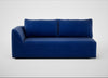 Morven Left Hand Facing 3 Seater Unit Smart Luxe Velvet Azure