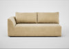 Morven Left Hand Facing 3 Seater Unit Smart Luxe Velvet Biscuit