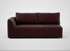 Morven Left Hand Facing 3 Seater Unit Smart Luxe Velvet Acorn