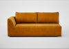 Morven Left Hand Facing 3 Seater Unit Smart Luxe Velvet Cognac