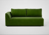 Morven Left Hand Facing 3 Seater Unit Smart Luxe Velvet Grass