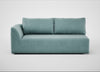 Morven Left Hand Facing 3 Seater Unit Smart Luxe Velvet Mineral Blue