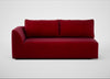 Morven Left Hand Facing 3 Seater Unit Smart Luxe Velvet Mulberry