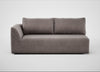 Morven Left Hand Facing 3 Seater Unit Smart Luxe Velvet Mushroom