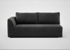 Morven Left Hand Facing 3 Seater Unit Smart Luxe Velvet Nickel