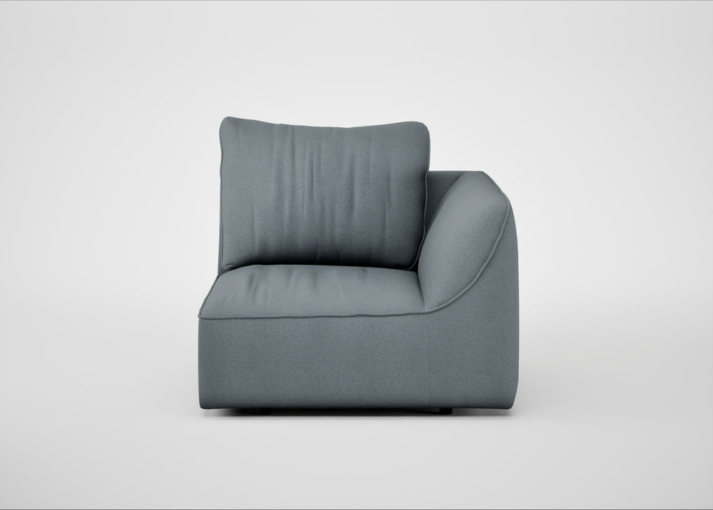 Morven Right Hand Facing Single Unit Capelo Linen-Cotton Mineral
