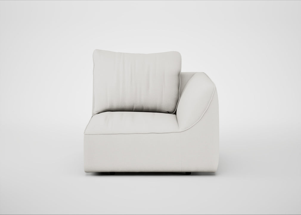 Morven Right Hand Facing Single Unit Capelo Linen-Cotton Sea Salt