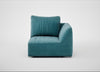 Morven Right Hand Facing Single Unit Smart Luxe Velvet Airforce Blue