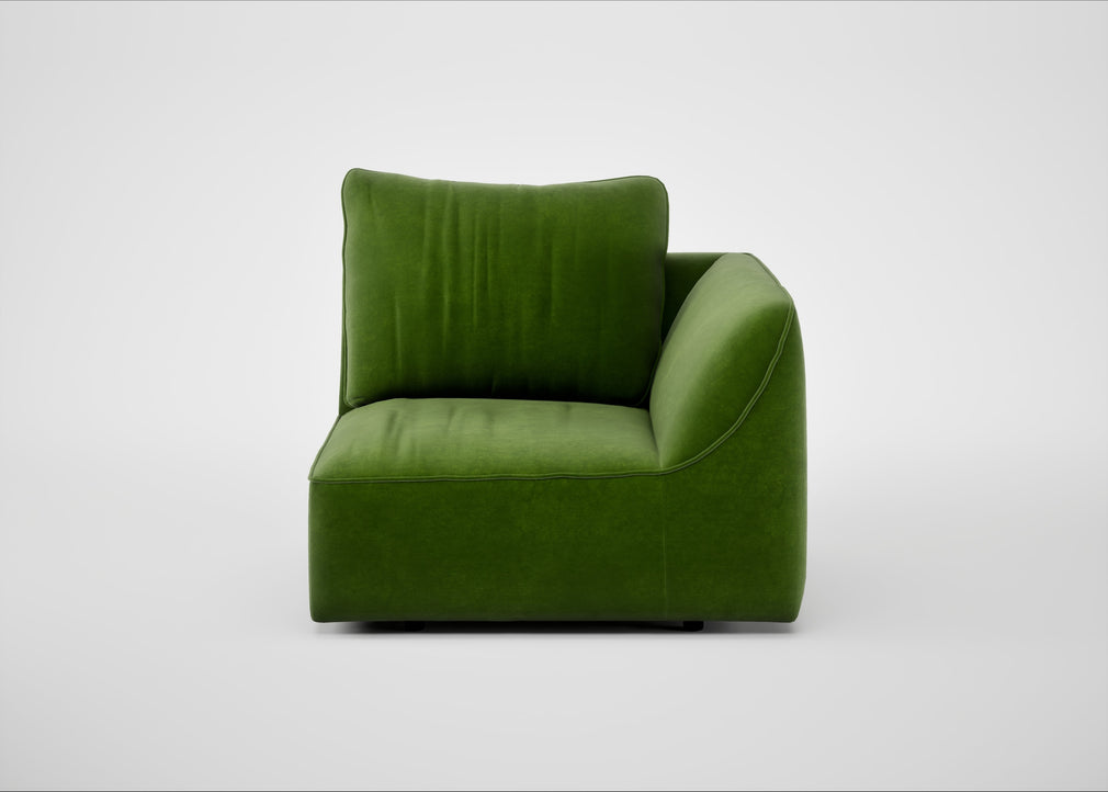 Morven Right Hand Facing Single Unit Smart Luxe Velvet Grass