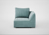 Morven Right Hand Facing Single Unit Smart Luxe Velvet Mineral Blue