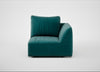 Morven Right Hand Facing Single Unit Smart Luxe Velvet Ocean Green