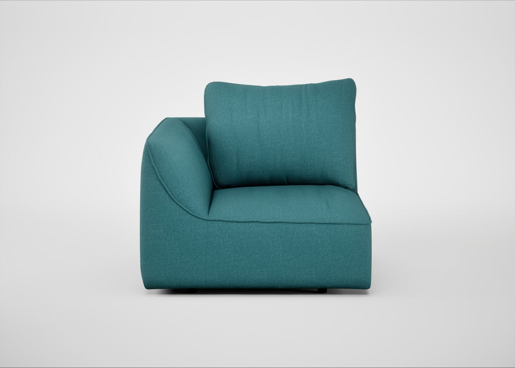 Morven Left Hand Facing Single Unit Brushed Cotton Cadet