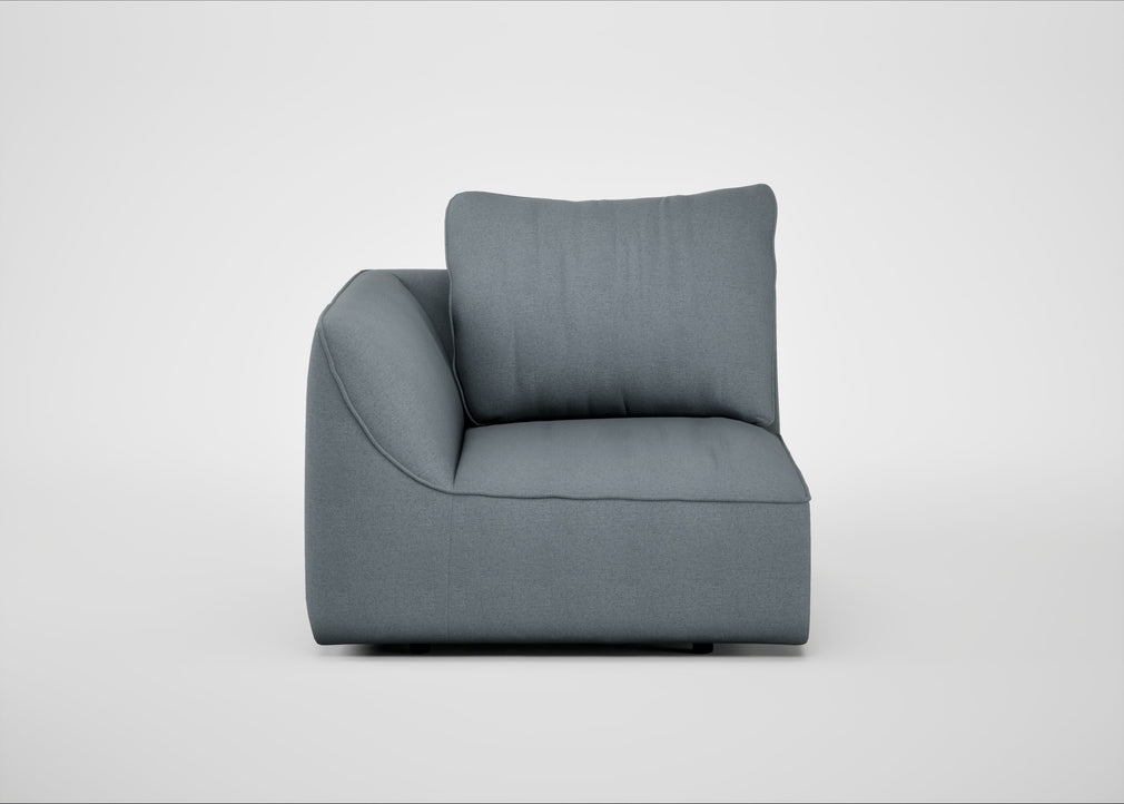 Morven Left Hand Facing Single Unit Capelo Linen-Cotton Mineral