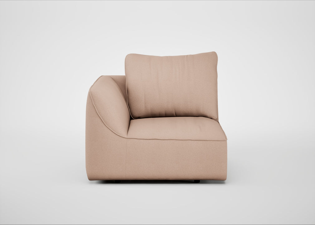 Morven Left Hand Facing Single Unit Capelo Linen-Cotton Rosedale