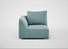 Morven Left Hand Facing Single Unit Smart Luxe Velvet Mineral Blue