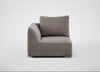 Morven Left Hand Facing Single Unit Smart Luxe Velvet Mushroom