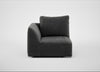 Morven Left Hand Facing Single Unit Smart Luxe Velvet Nickel